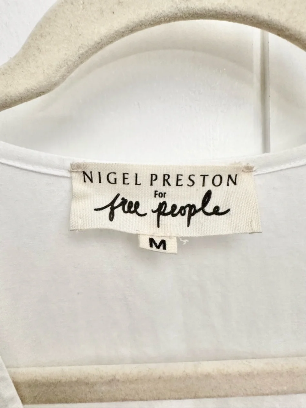Free People Nigel Preston Poplin Cinched Top In White Size M